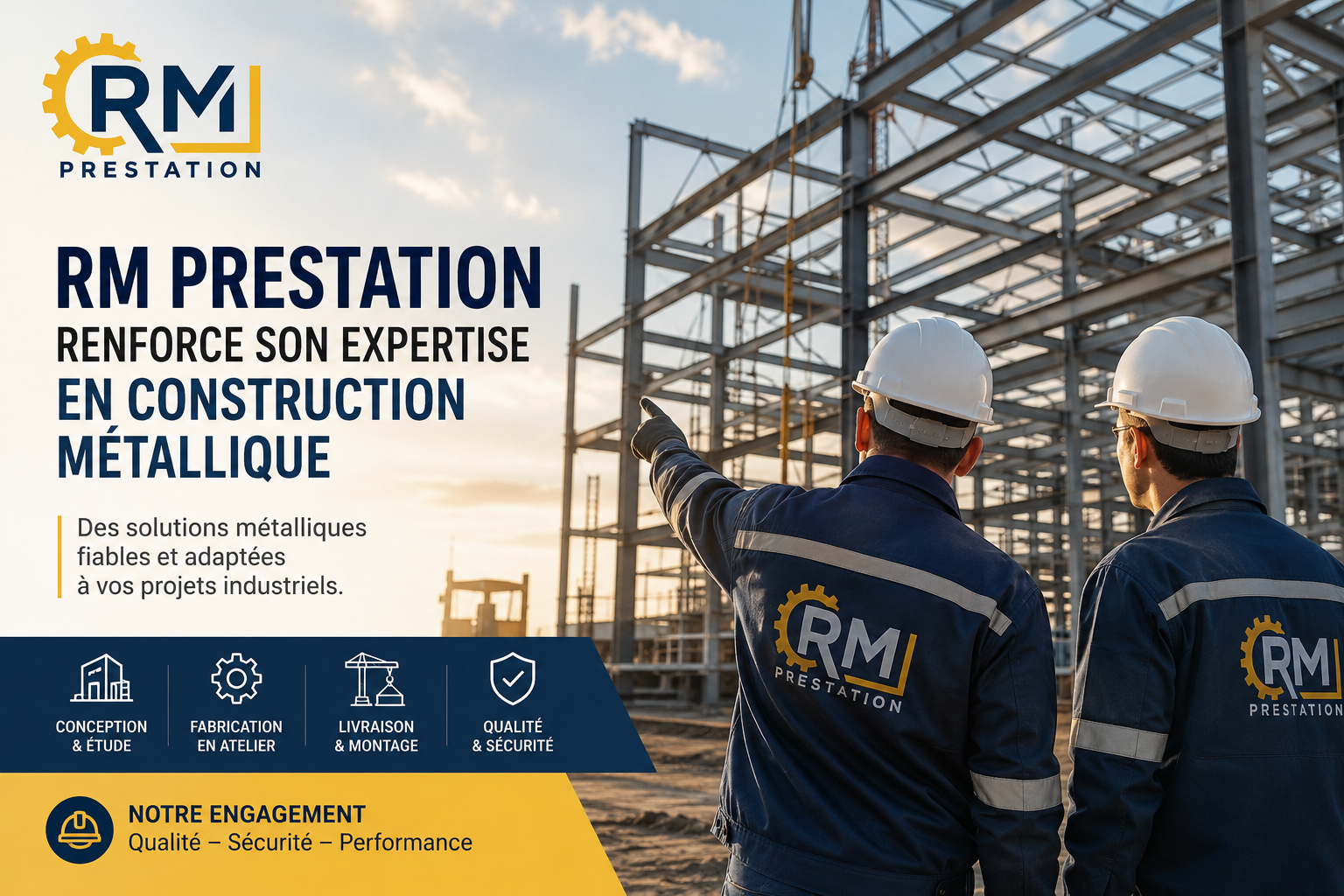 RM PRESTATION renforce son expertise en construction métallique - AL FARES MANUTENTION / RM PRESTATION
