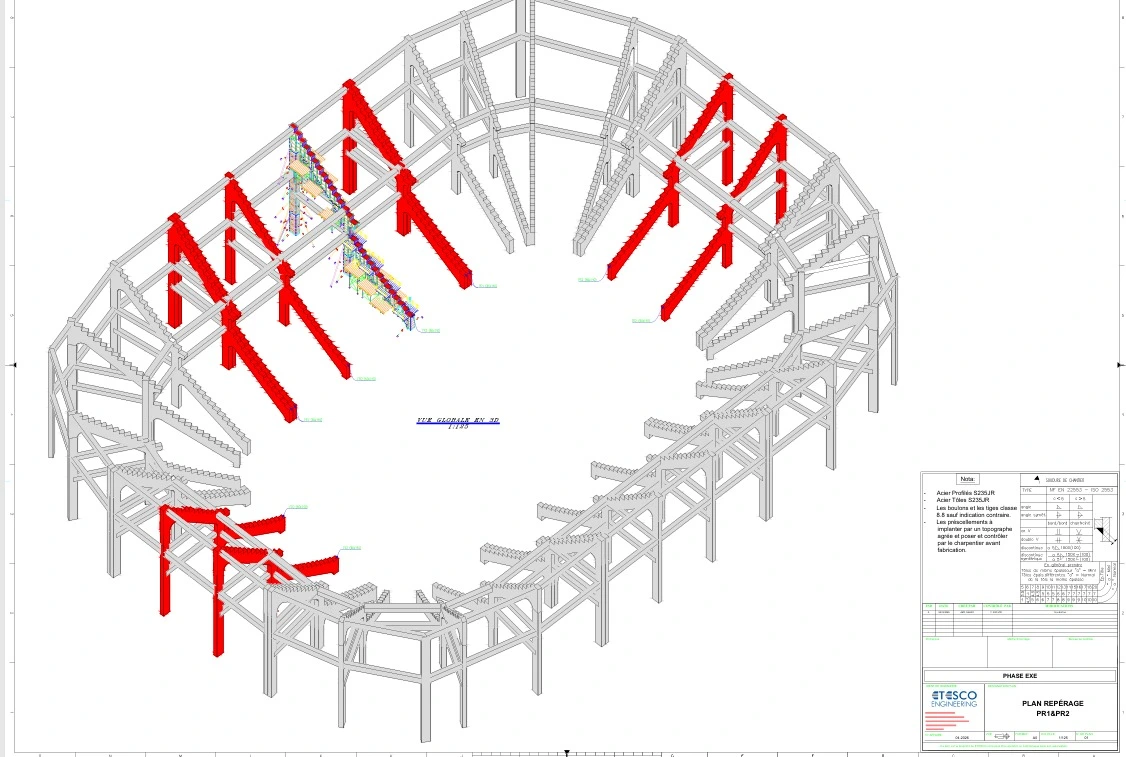 Intervention Charpente Métallique et Construction Métallique au Maroc – RM PRESTATION - ETESCO ENGINEERING